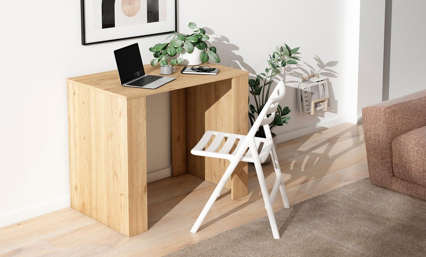 Image 18: Extendable Console Table for 8 Diners