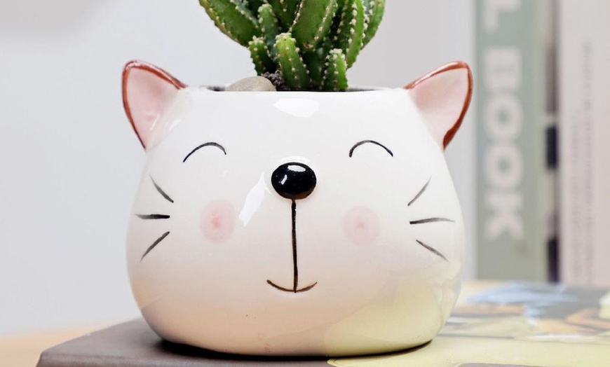 Image 5: Animal-themed Planter Pots