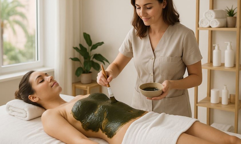 1 séance de pressothérapie de 30 minutes et 1 enveloppement corporel