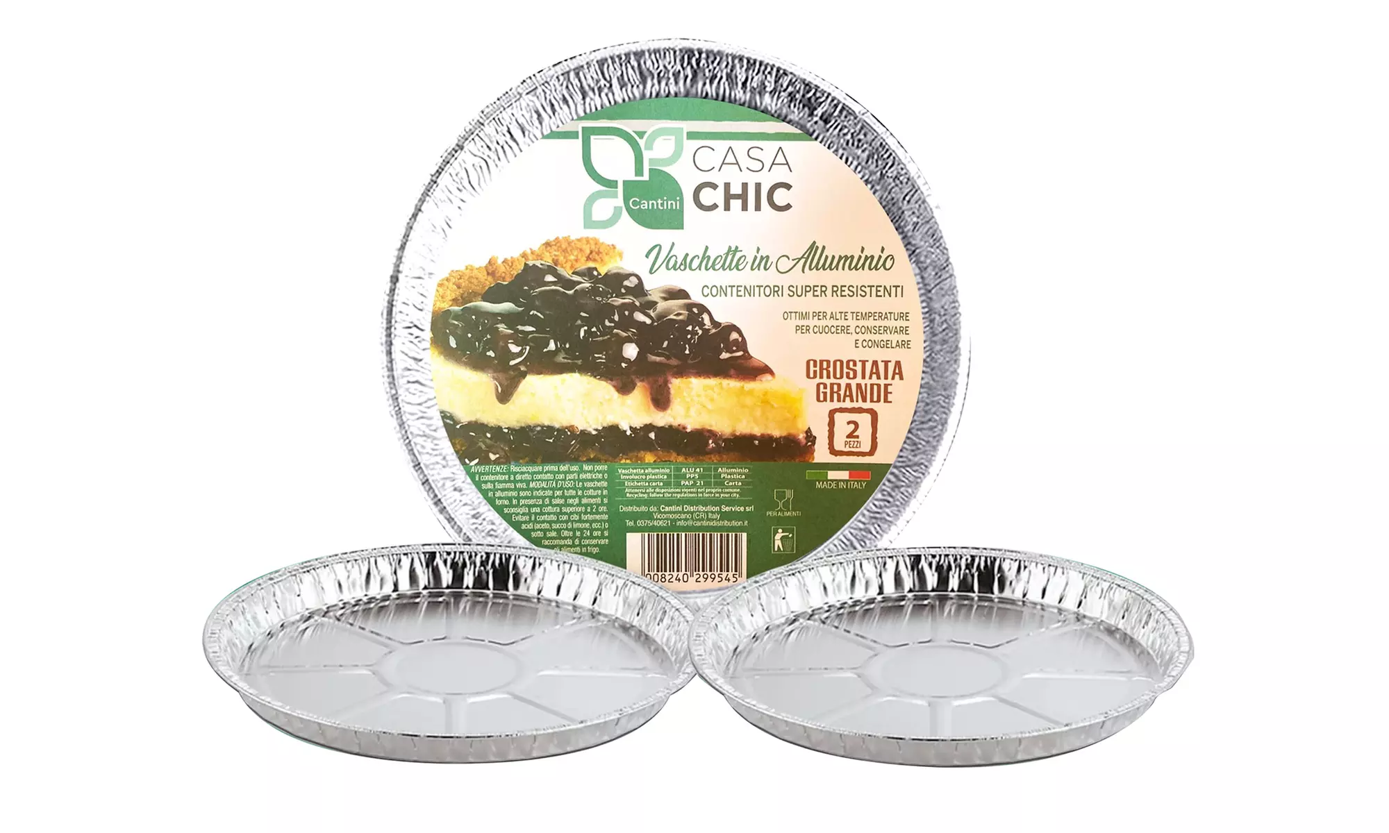 Fino a 192 contenitori in alluminio per alimenti