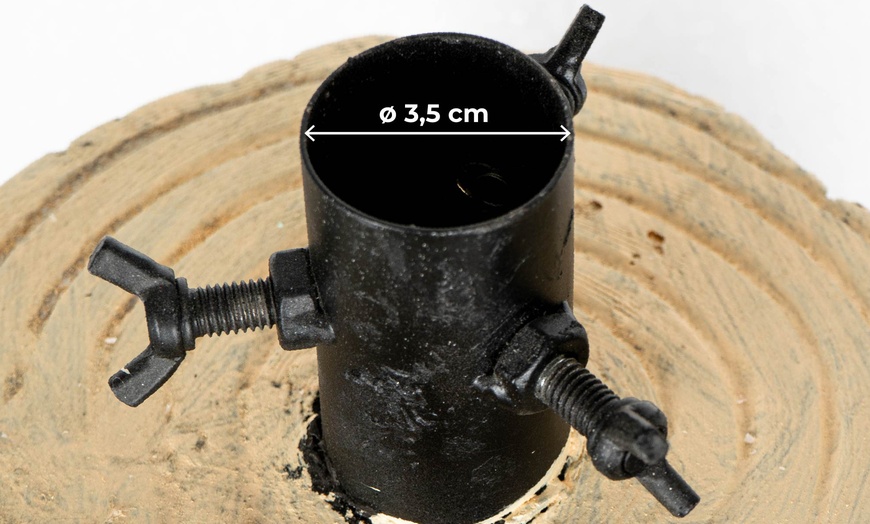 Image 11: Base tronco decorativa per albero di Natale