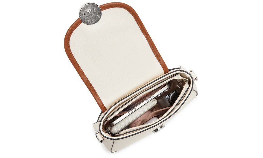 Image 6: Miss Lulu Women’s Crossbody Bag with Flap and Adjustable Strap