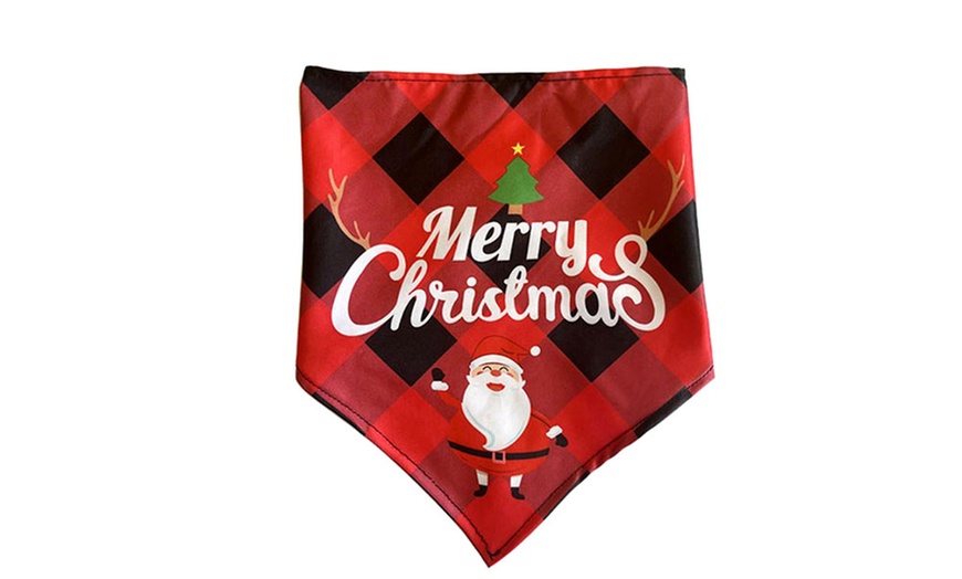 Image 3: Christmas Dog Scarf