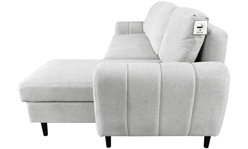 Image 23: DS Living Sienna 3 Seater Corner Sofa Bed with Storage