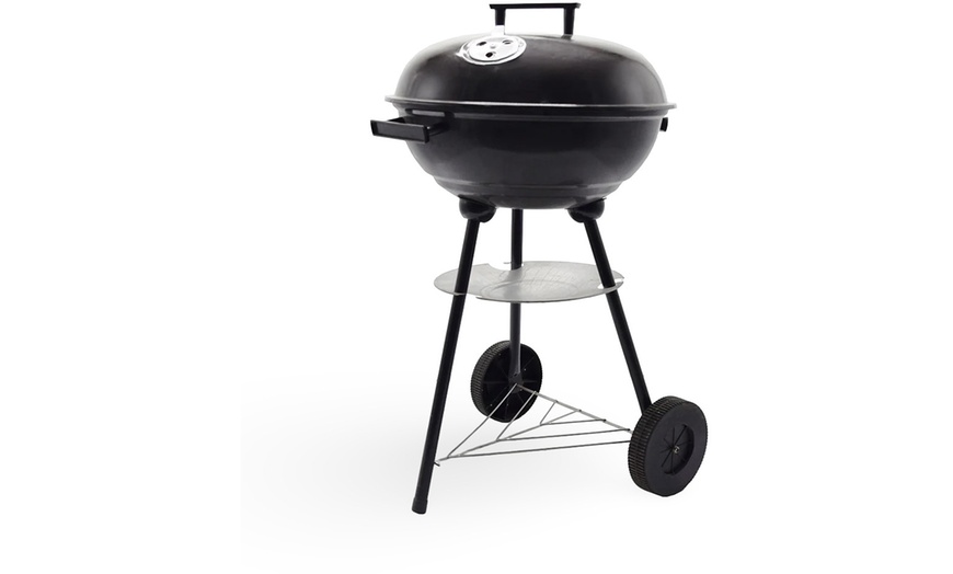 Image 2: Barbecue tondo Enrico Coveri con grill a carbonella 