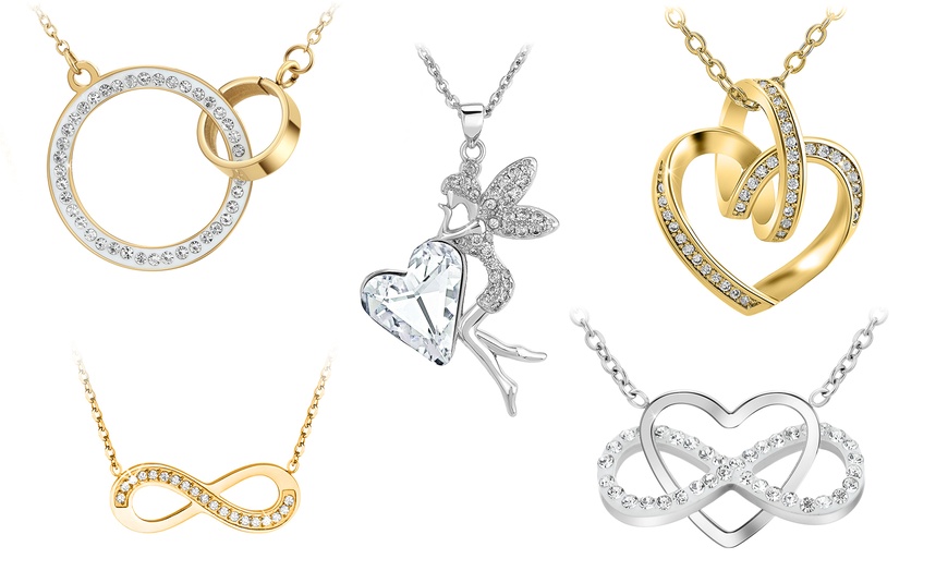 Image 1: SC Crystal Paris Women's Jewellery Necklace in Various Designs