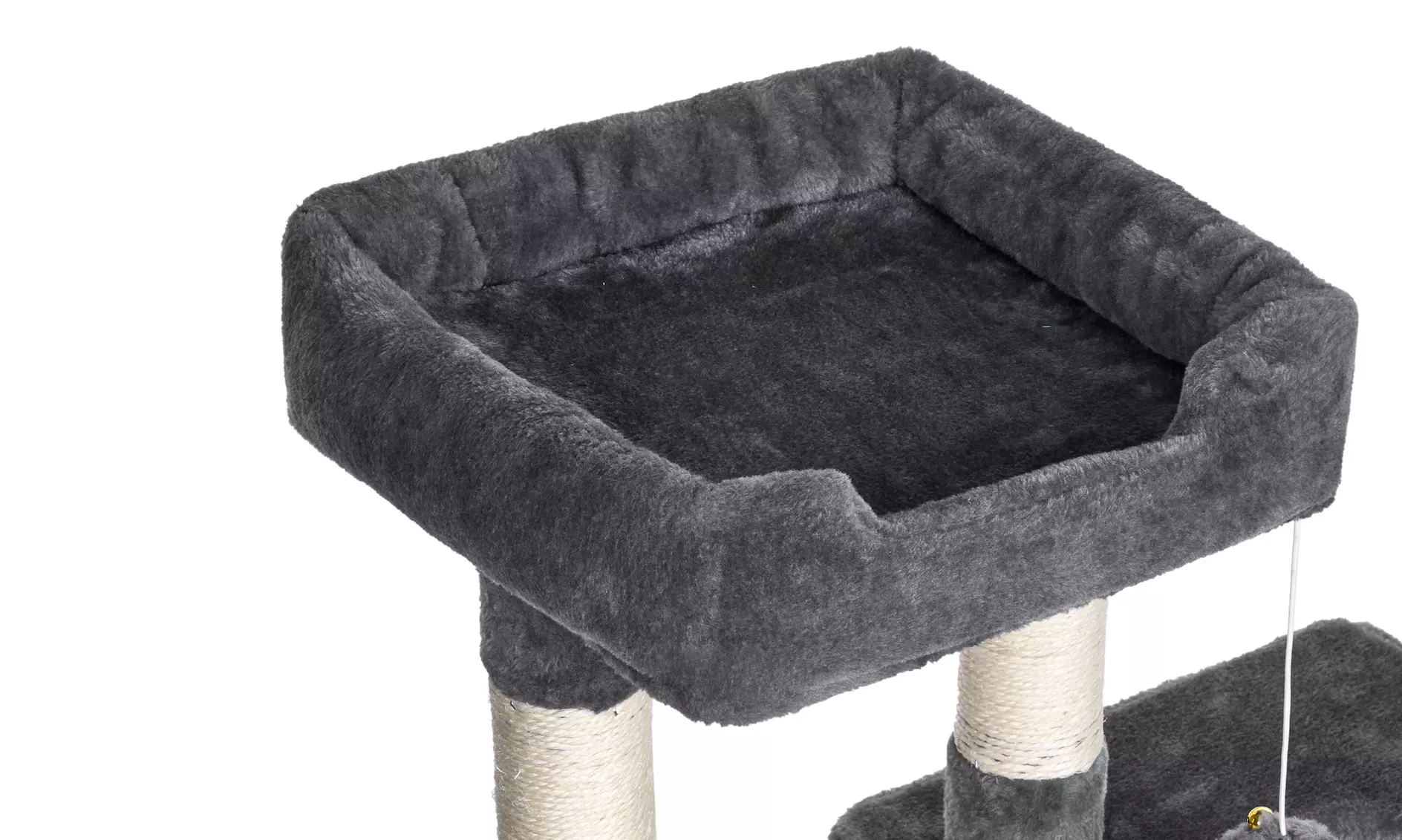 Meerlaagse grijze kattenboom