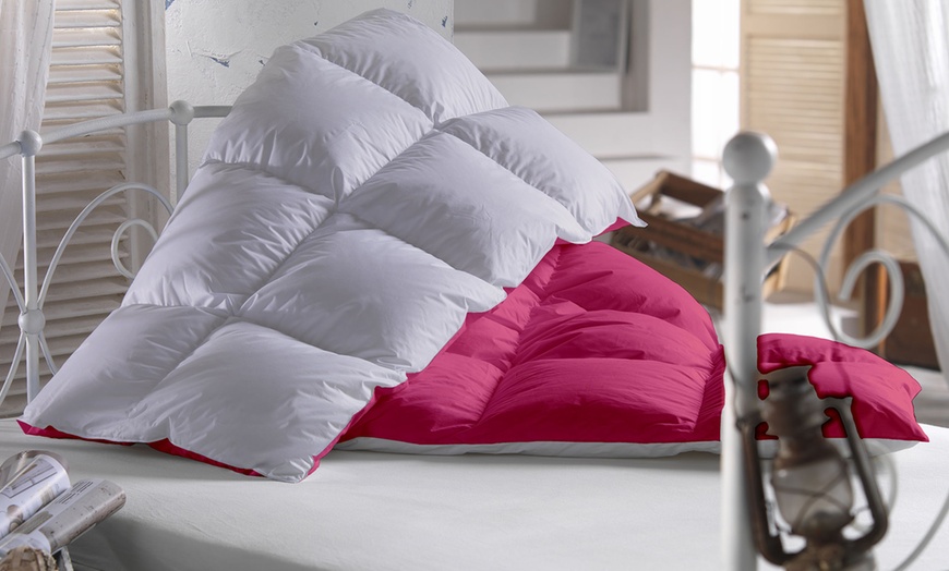 Image 18: Couette d’hiver réversible avec 90% plumes d’oie