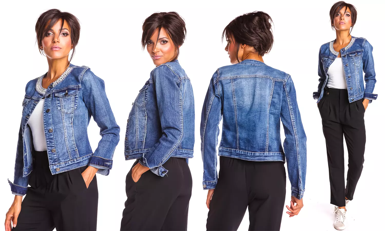 Veste en jean La Petite Parisienne pour femme - Primary Image