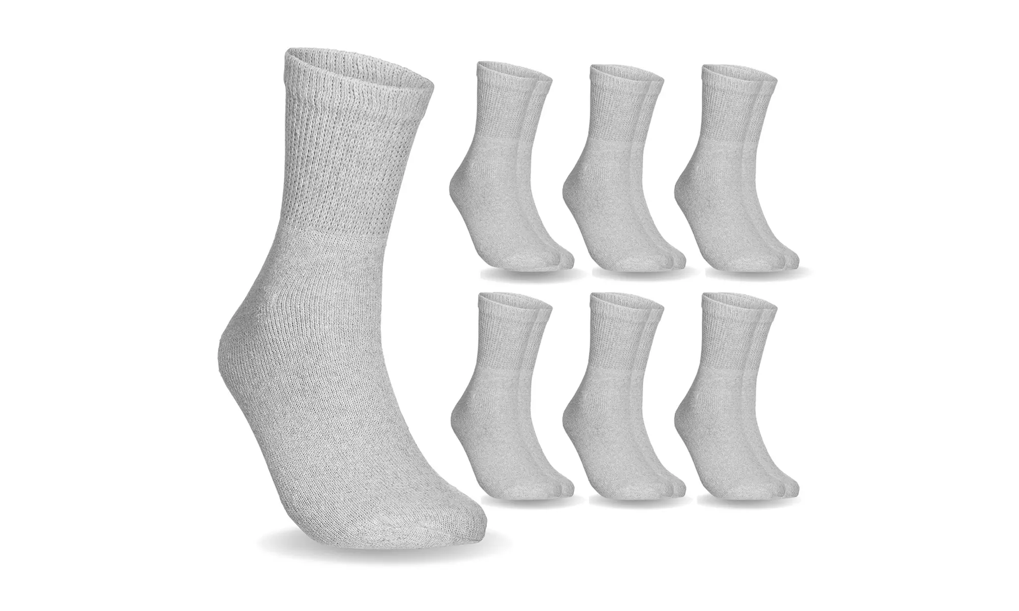 Special Essentials 6 Pairs Non-Binding Diabetic & Circulator Ankle Socks
