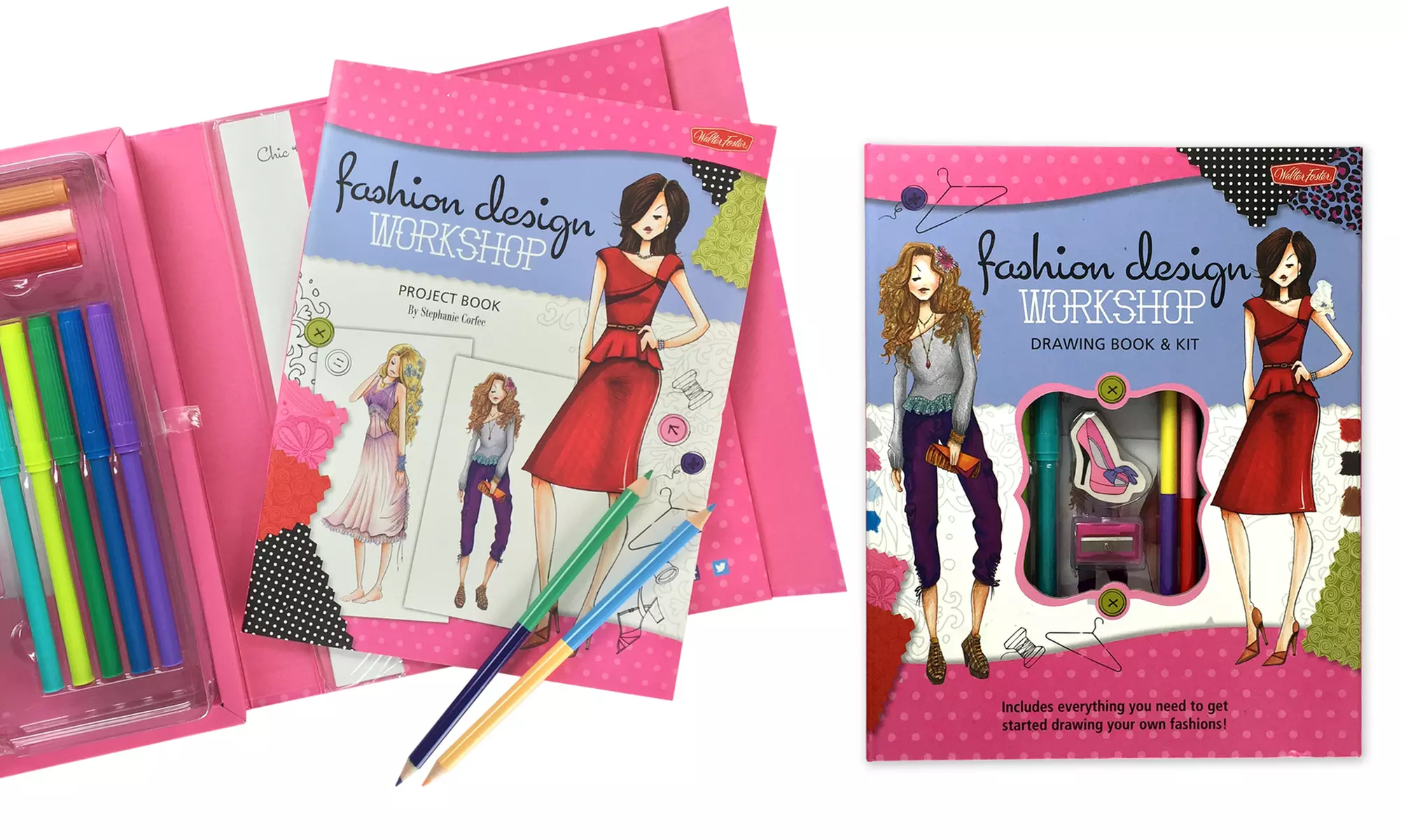 Fashion Design Workshop Drawing Book and Kit - Primary Image