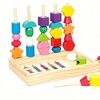 Image 2: 25 Beads Wooden Lacing Toy Set; Educational and Interactive Fun