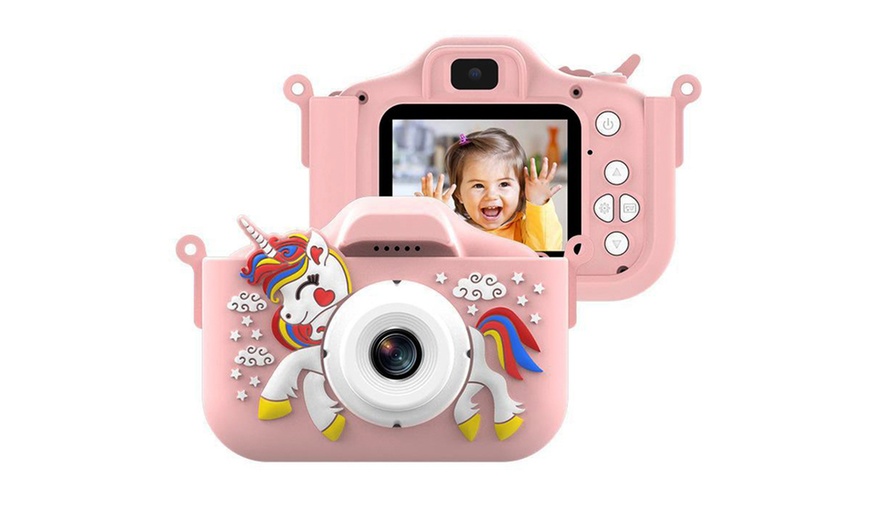 Image 1: Kids' X10S Unicorn Digital Camera with 4800W HD