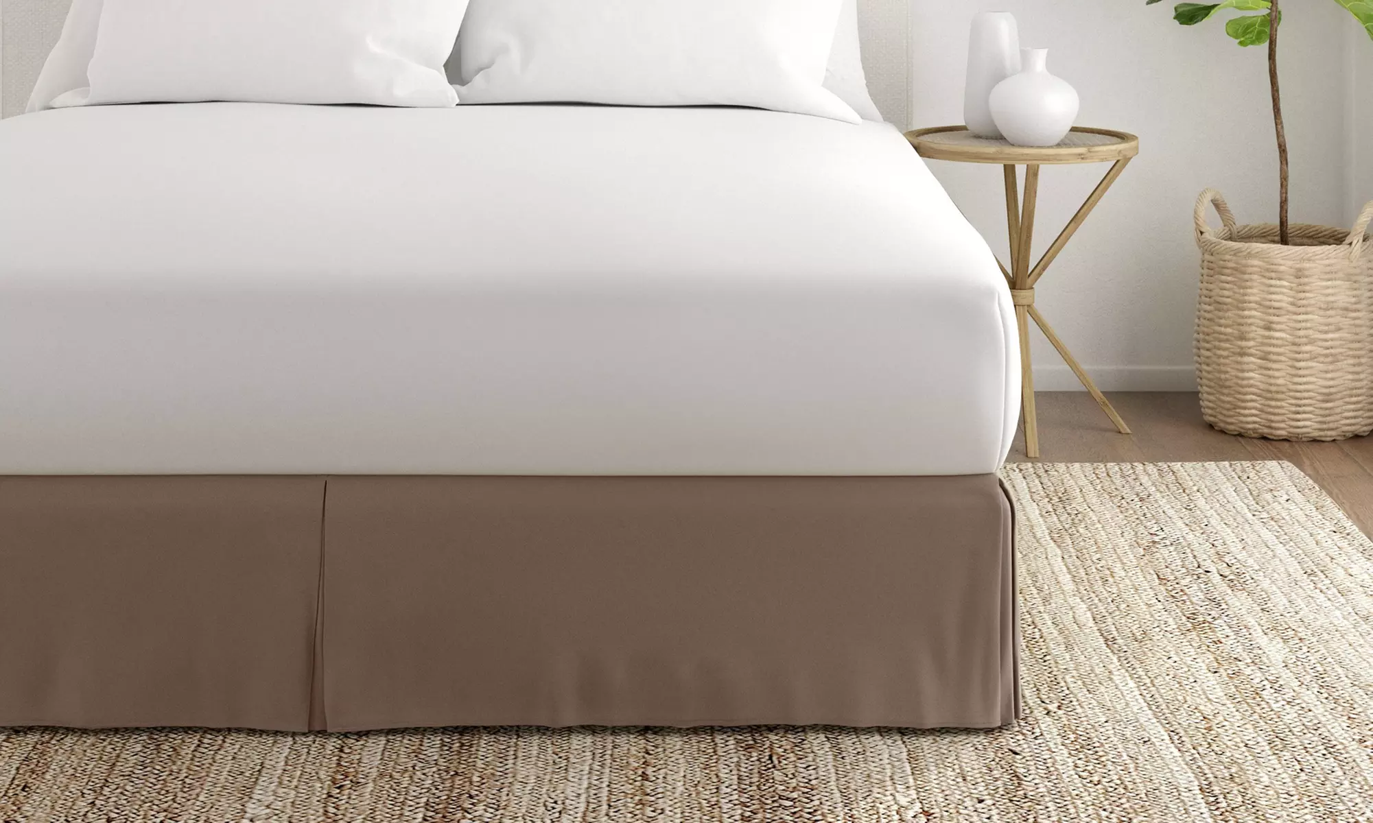 Merit Linens Premium Pleated Dust Ruffle Bed Skirt in 13 Colors