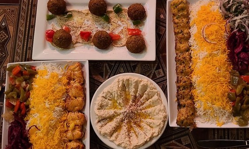Image 7: Alhambra Platter Feast for 2 or 4 People with Hummus and Baklava