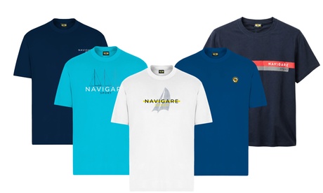 T-shirt homme « Navigare » en 100% coton , 968905 , Blanc , XL