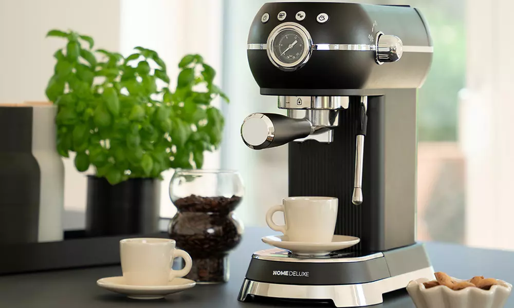 Machine à espresso "Exquisite" Home Deluxe avec système thermoblock et ses accessoires, livraison offerte - Primary Image