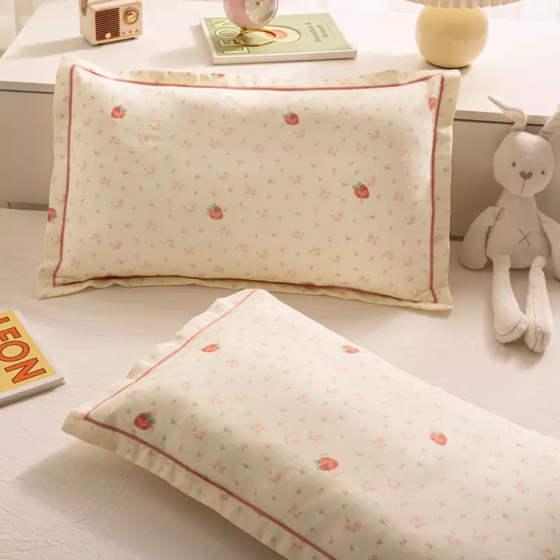 Breathable Pure Cotton Kids Pillowcase Pair