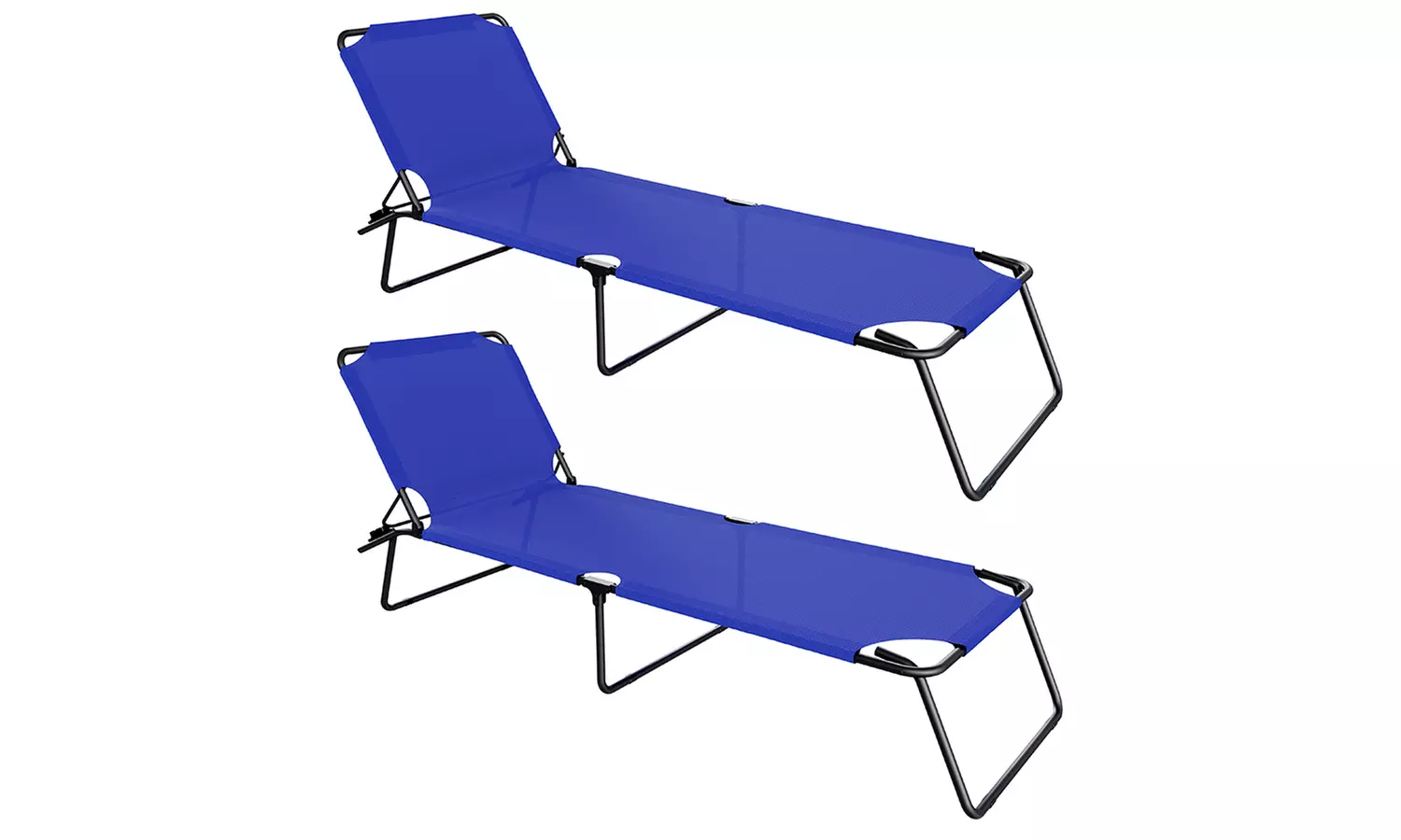 1 o 2 lettini pieghevoli prendisole senza tettuccio