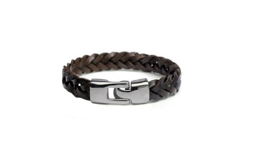 Image 5: Bracelet homme en simili cuir