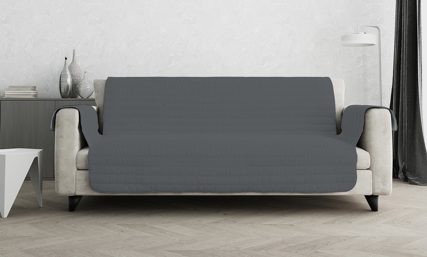 Image 5: Dubbelzijdige tweekleurige “Trendy” bankhoes