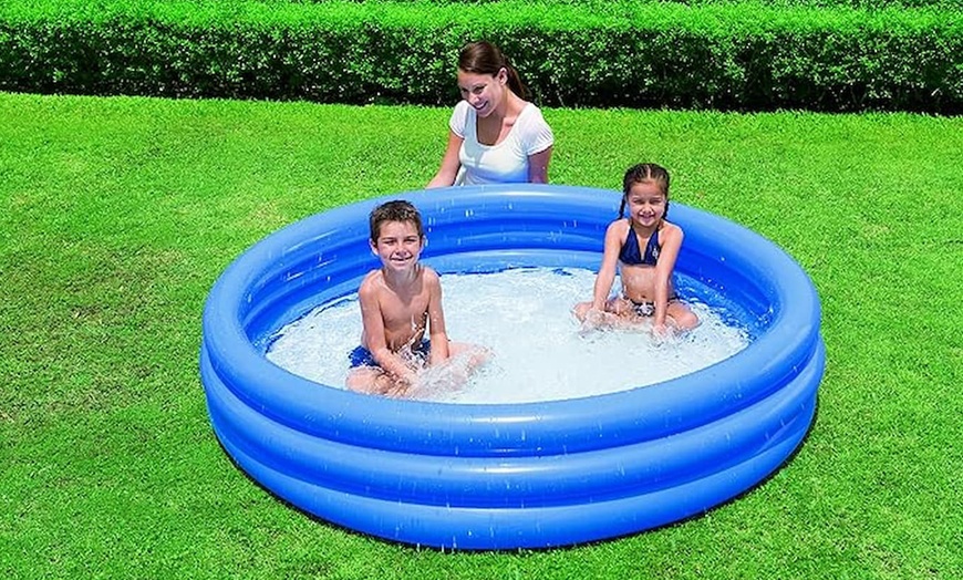 Image 8: Bestway rundes, aufblasbares oder selbstaufstellendes Planschbecken