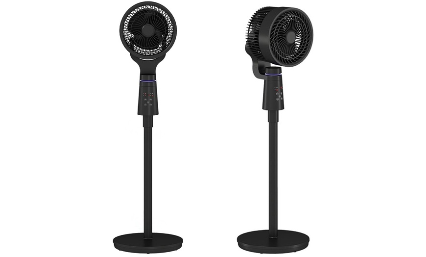 Image 3: HomCom Pedestal Air Circulation Fan