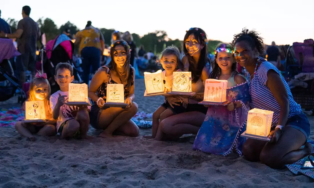 Join the Water Lantern Festival Admission for Up to Four People
