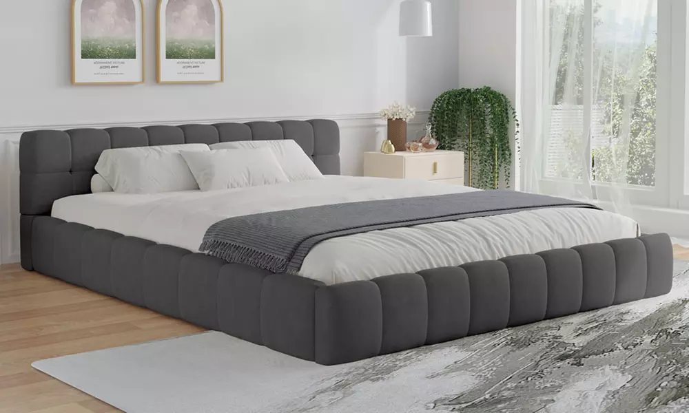 Lit nuage "Princeton" en velours, de la marque Kocoon