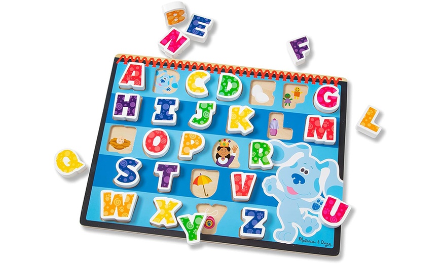 Image 7: Melissa & Doug Blue's Clues & You! Wooden Chunky Puzzle
