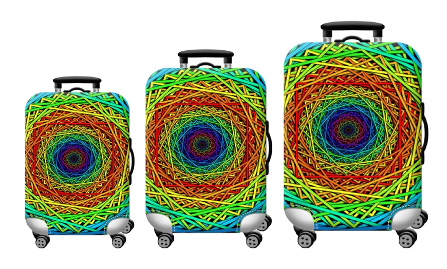 Image 9: Abstract Theme Luggage Cover