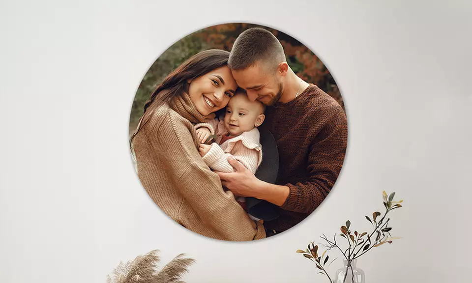 Cadre cercle personnalisé avec Hello Deco