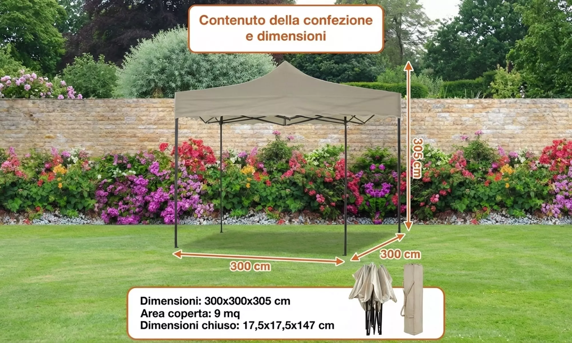 Gazebo PopUp pieghevole