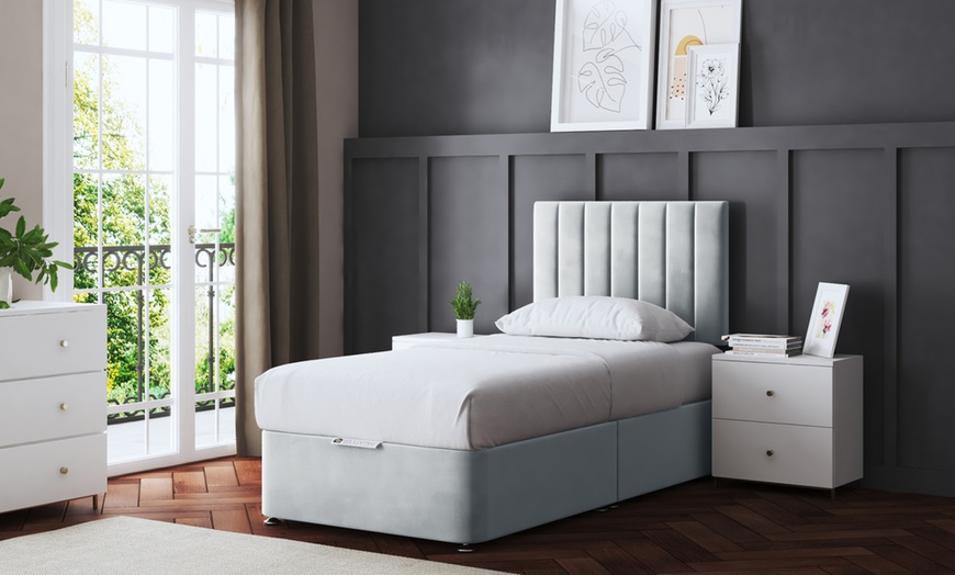 Image 30: Amelia Panel Divan Bed with Optional 2 or 4 Drawers