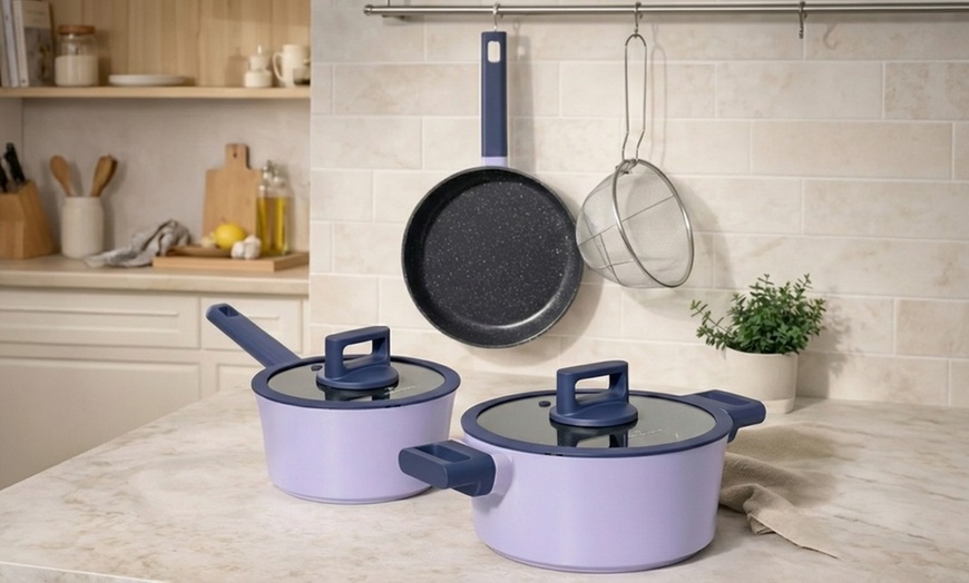 Image 8: Cocotte avec couvercle, batterie de cuisine de 6 ou 13 pièces