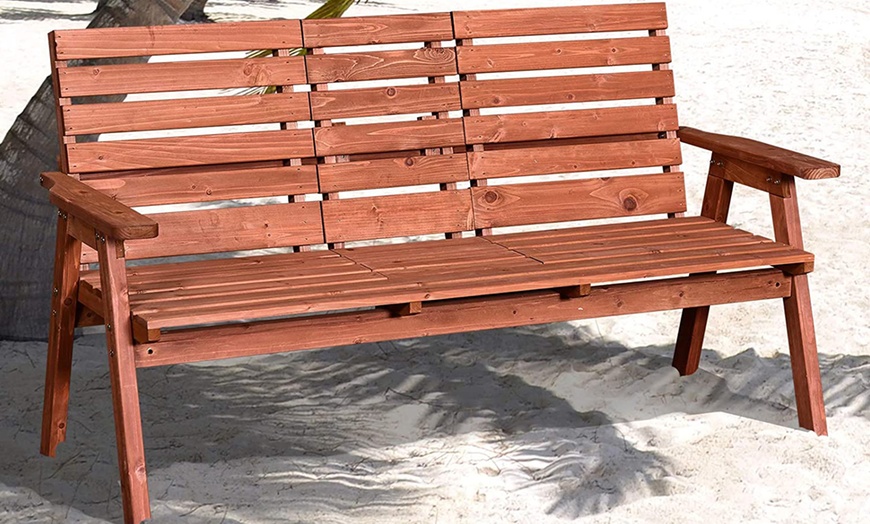 Image 3: Outsunny Convertible Bench