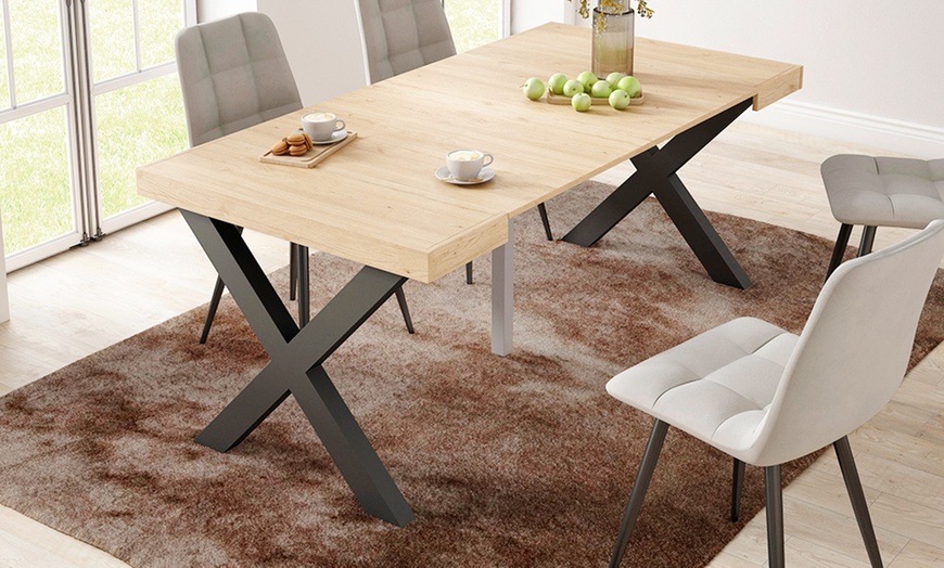 Image 1: Uitschuifbare consoletafel