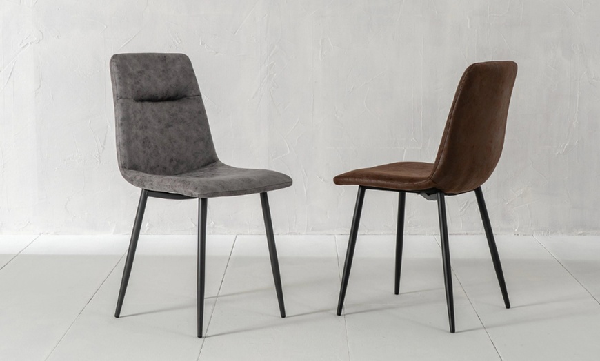Image 6: Set di 4 sedie Tia in similpelle