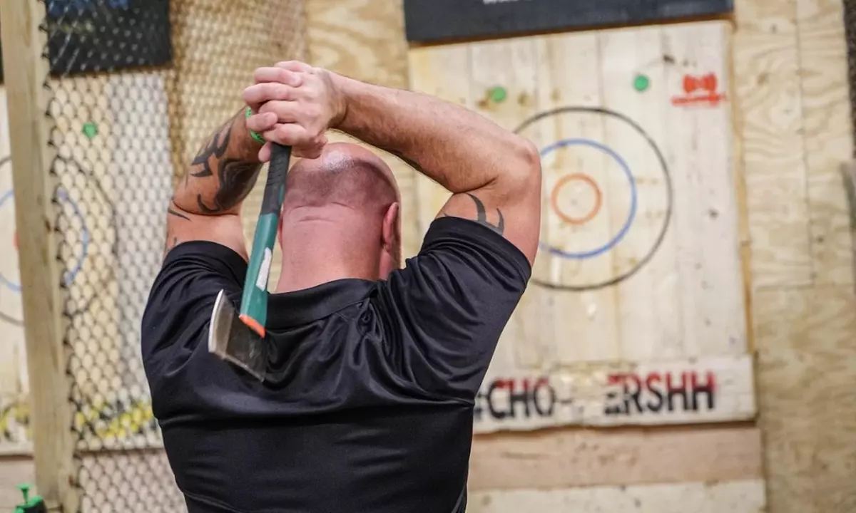 Grab Your Friends for a Private Fun Axe-Throwing Session