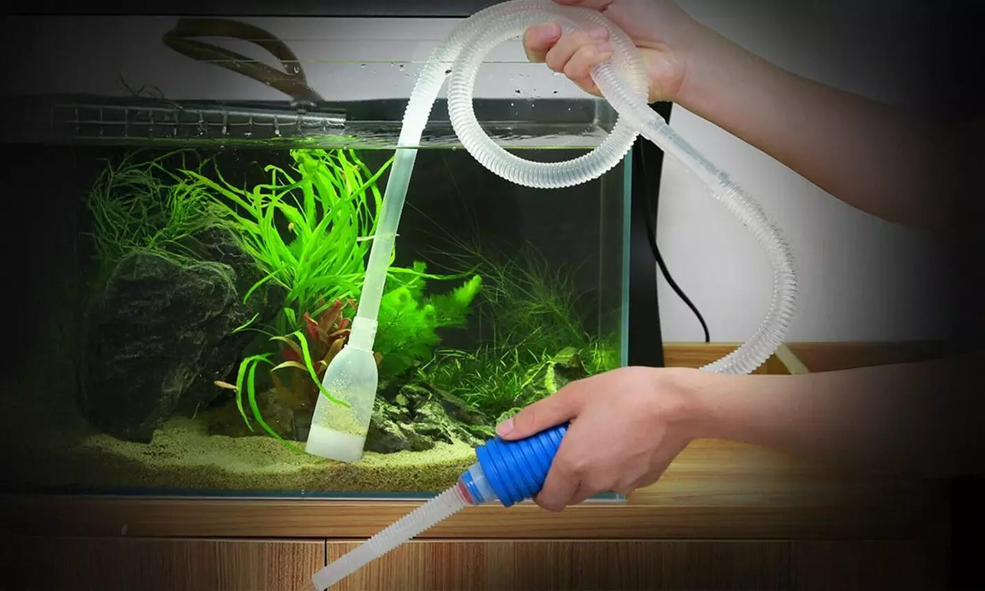 Fish Tank Filter Aquarium Gravel Cleaner Fish Tank Manual Siphon Water Changer