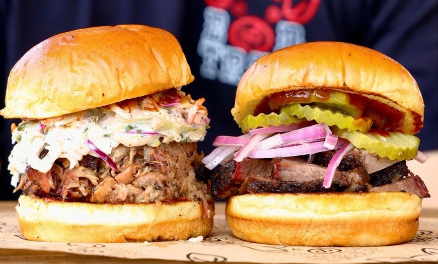 Image 1: Pulled Pork Sandwich Combo,$25 or $30 Towards Food 