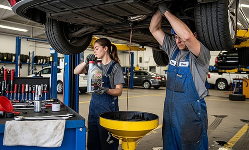 Image 3: Full Synthetic Oil Change, Filter Replacement, Tire Rotation, & More 