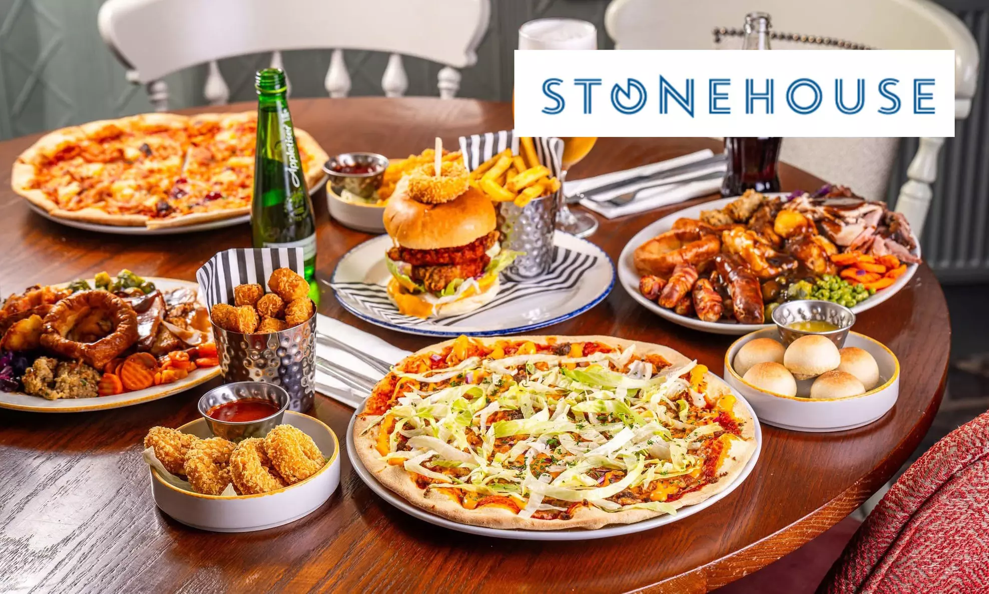 Stonehouse Pizza & Carvery | 2 Course for 2 & Up to 2 Children