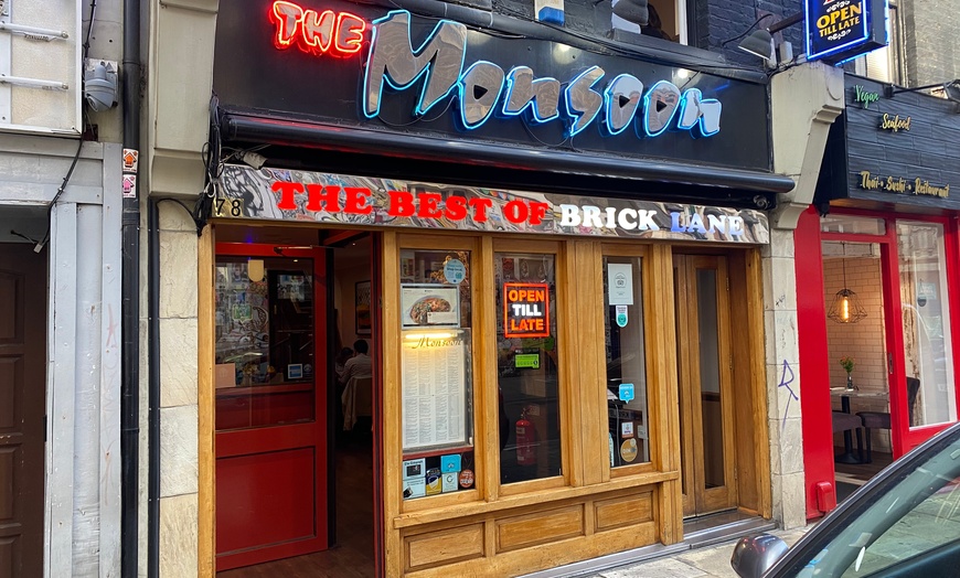 Image 1: Two-Course Meal with Rice or Naan at The Monsoon