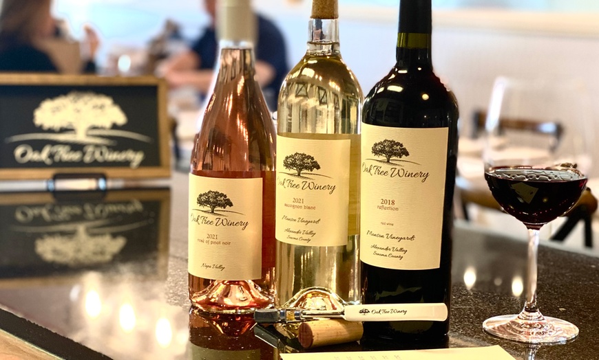 Image 2: Guided Wine Tasting & Bottle Purchase Credit for Two or Four