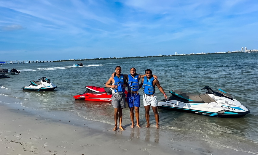 Image 1: 1-Hour Jet Ski Rental for One or Two Riders – Thrilling Water Fun