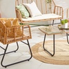 Image 4: Four-Piece Neo Wicker Bamboo Style Garden Sofa Table Chairs Set