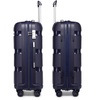 Image 27: KONO Three-Piece PP Hard Shell Suitcases With TSA Lock