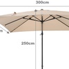 Image 20: Rotatable Square Cantilever Umbrella with Fillable Base