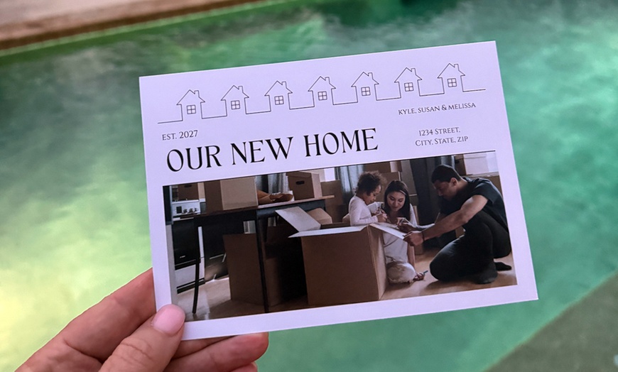 Image 4: Personalized Just Moved Announcement Cards, 24–200